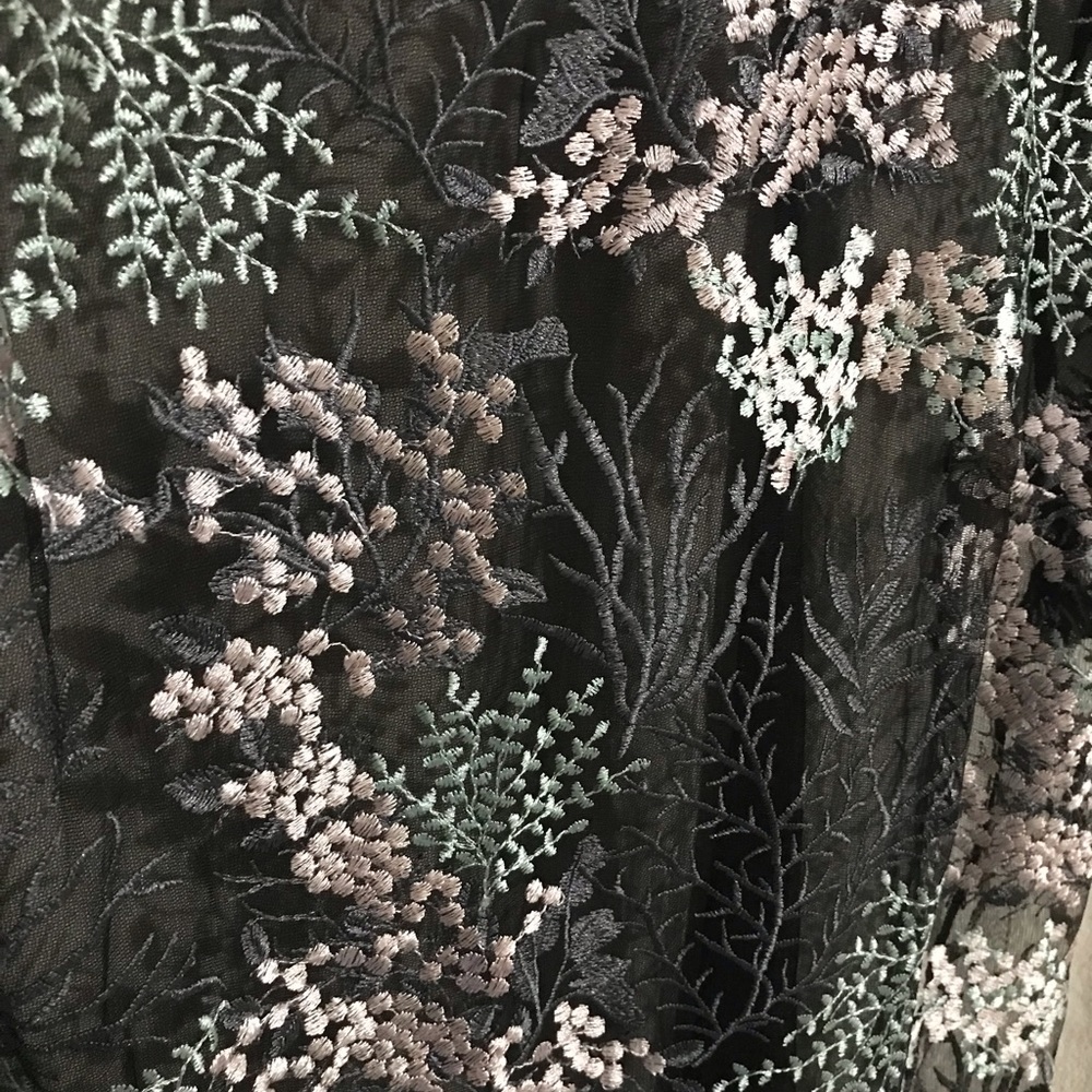 Embroidered Mesh Top - Picture 4 of 4